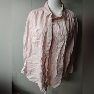 Wonderly Pink Button Up Size 2X